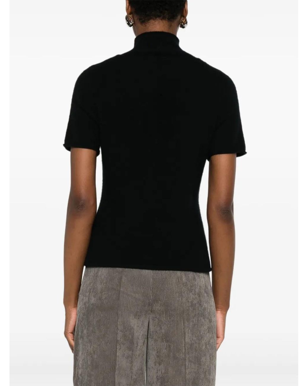 Drykorn Black Finia_2 High-Neck Short-Sleeves Sweater