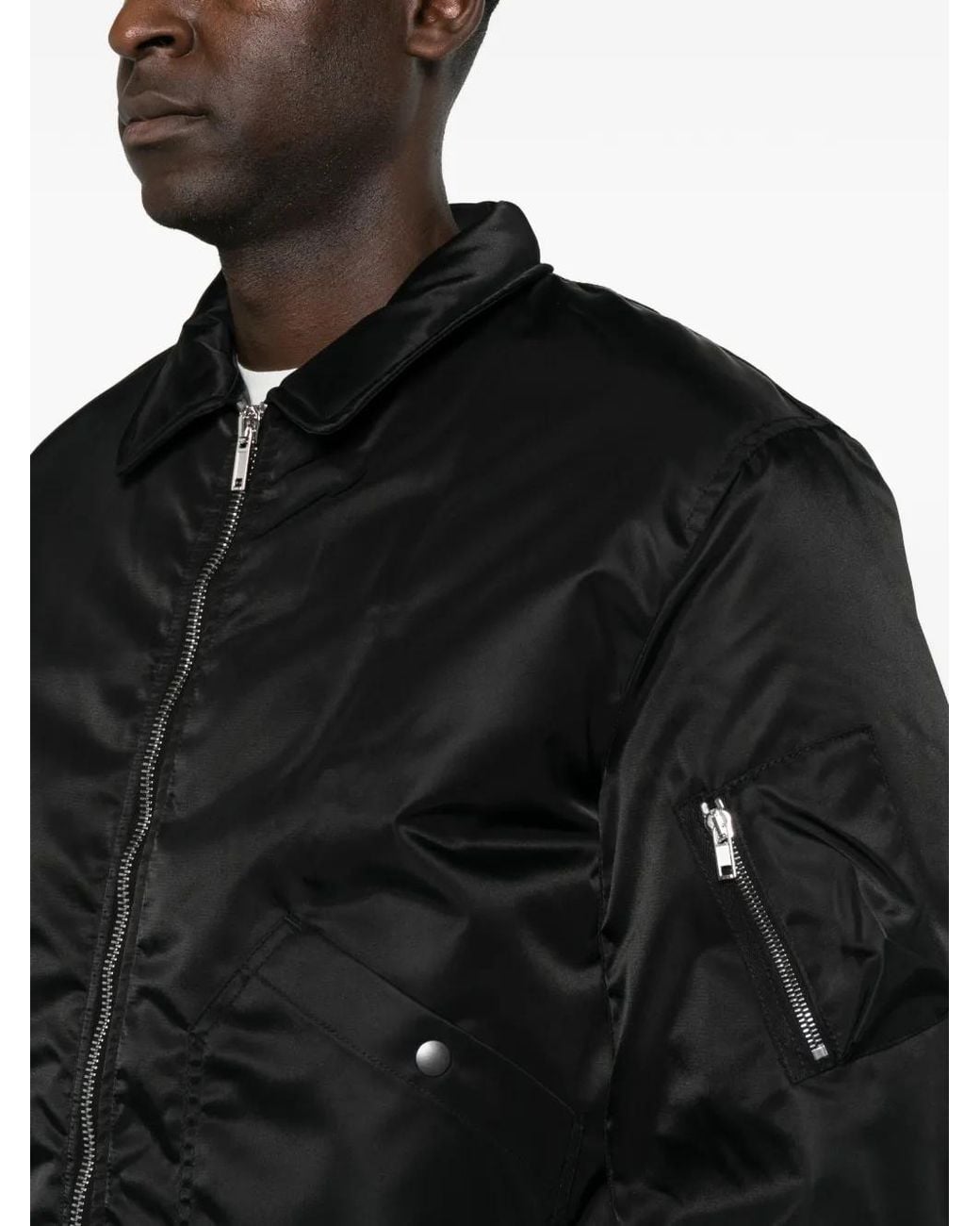 Rick Owens Black Flyers Bomber Jacket for men