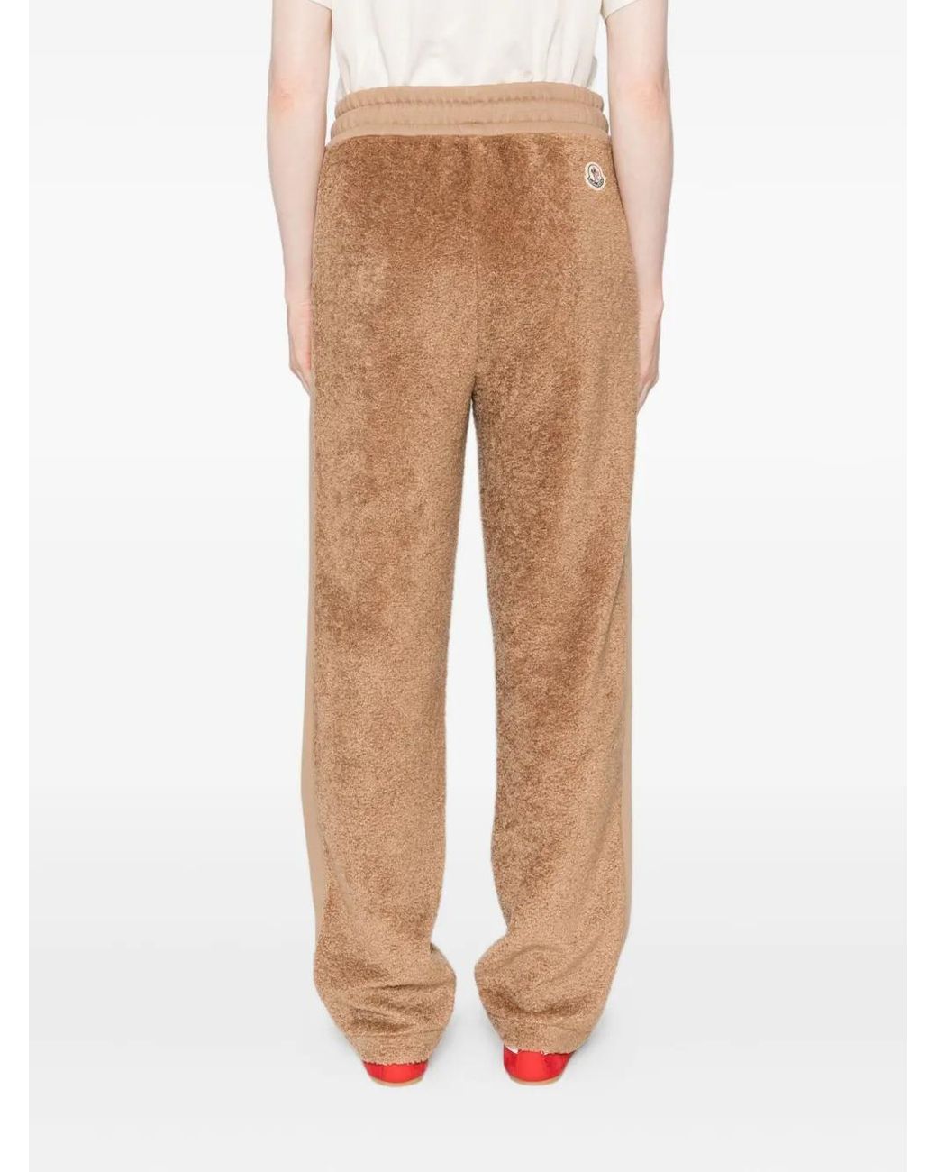 Moncler Natural Teddy Panelled Track Pants