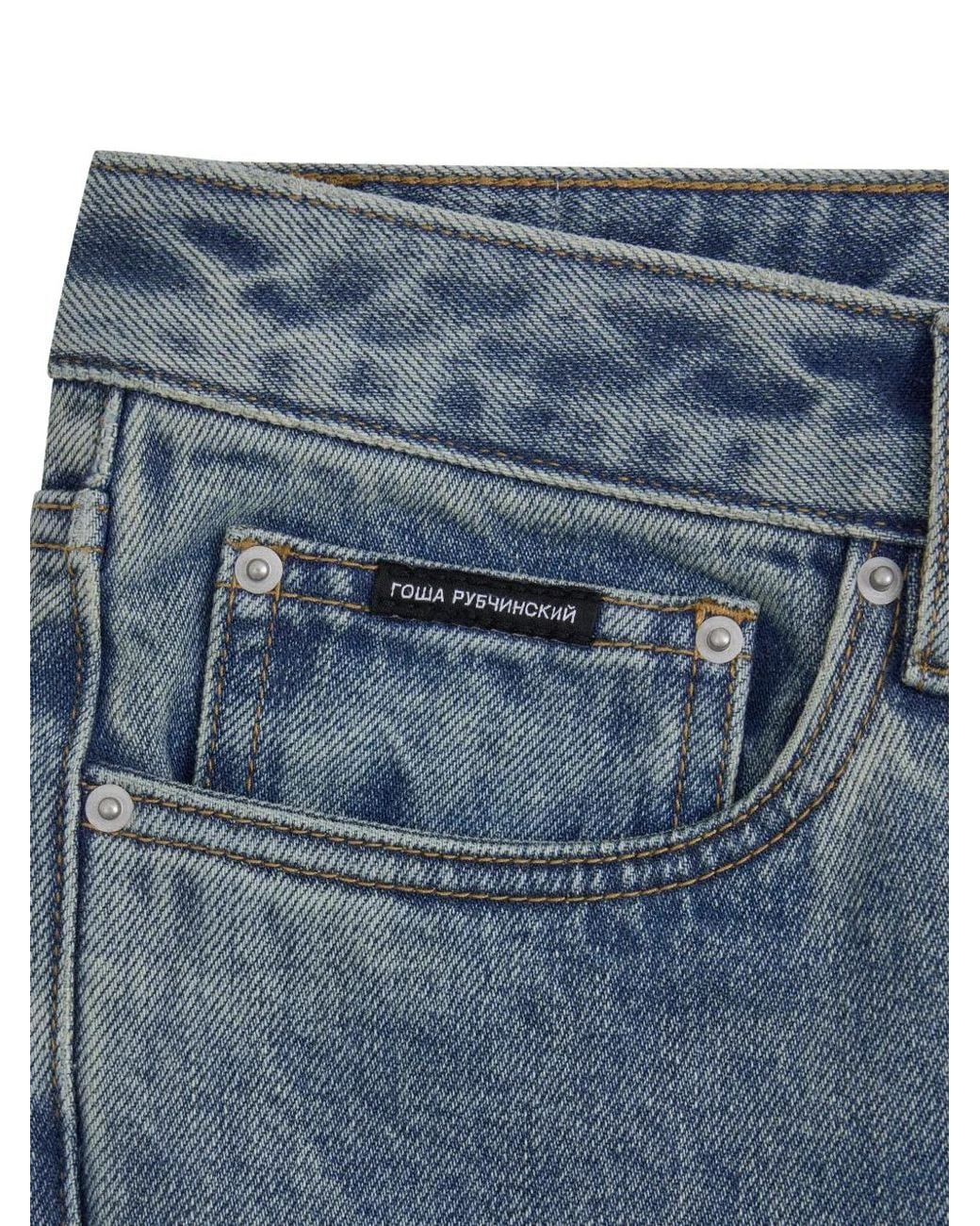 Gosha Rubchinskiy Blue Straight-Leg Jeans