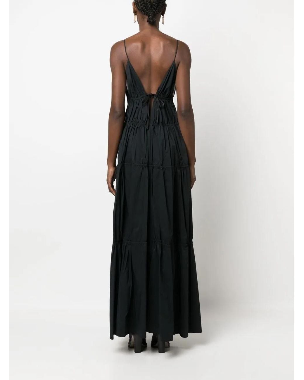 Jonathan Simkhai Black April Core Cut-Out Maxi Dress