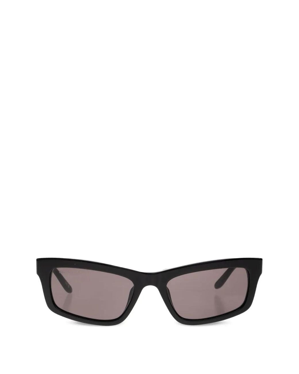 Balenciaga Gray Rectangle-Frame Sunglasses