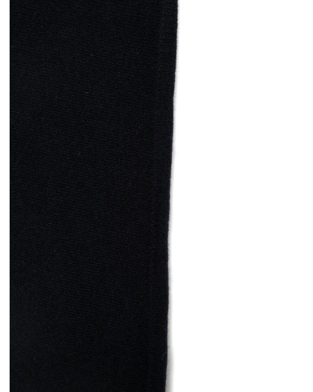 Alpha Studio Black Triangular-Shape Scarf