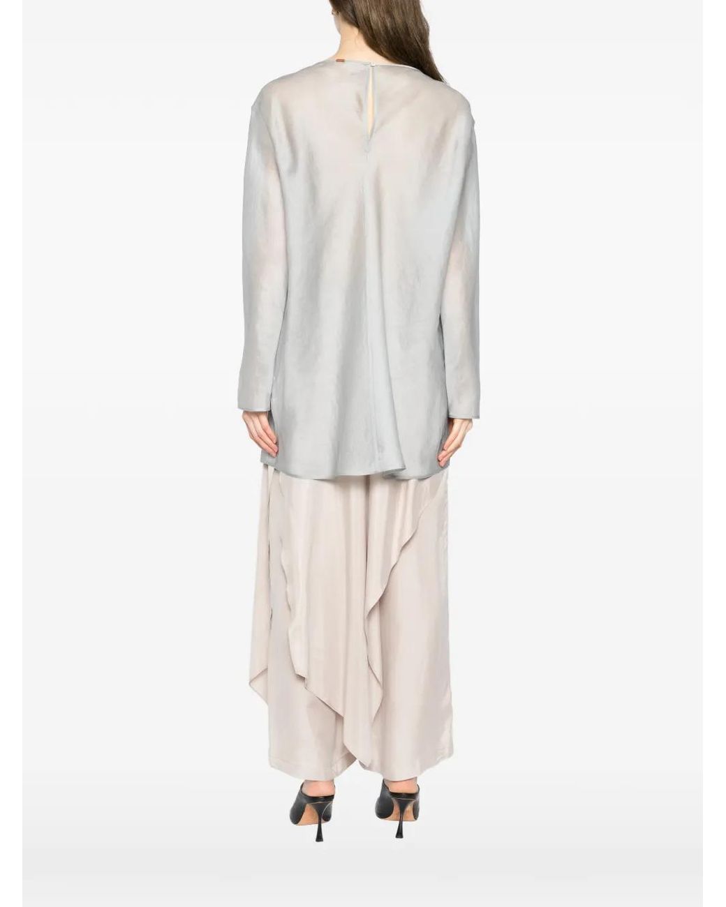 YEAREAST Zijden Blouse in het White