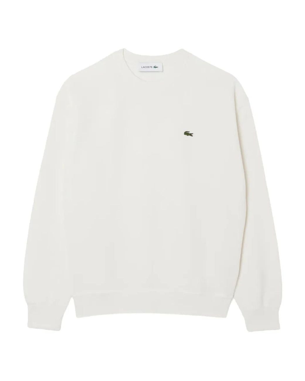Lacoste Trui Met Logopatch in het White