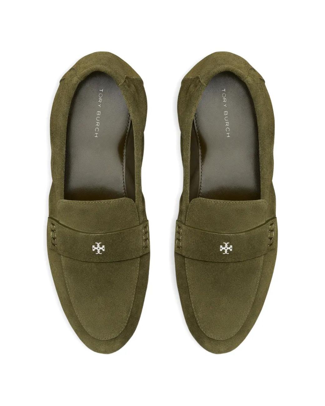 Tory Burch Green Ballet Loafers