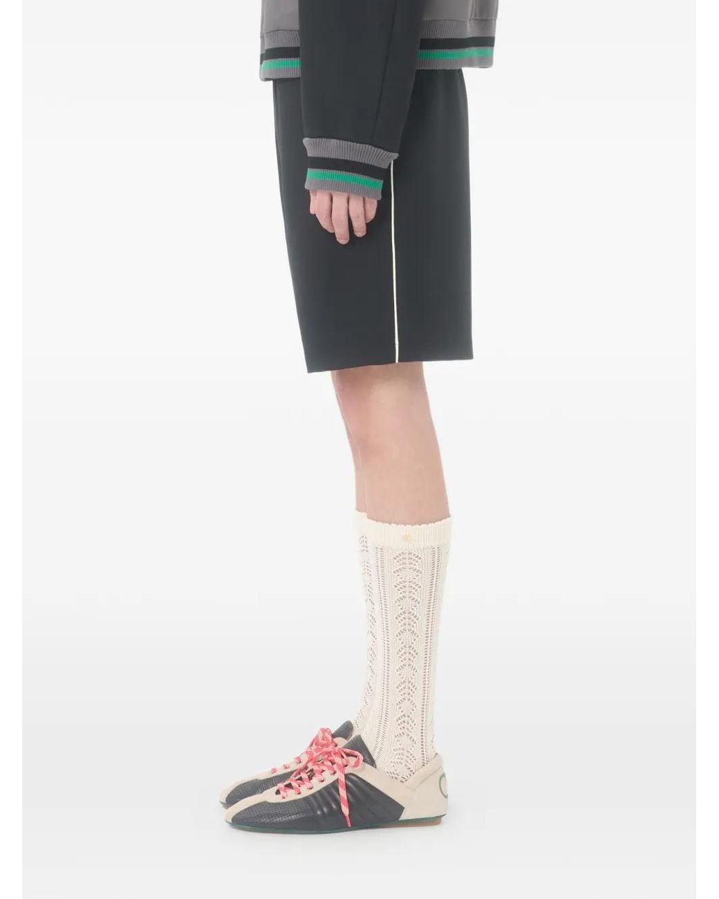 Valentino Garavani Black Elastic-Waistband Shorts for men
