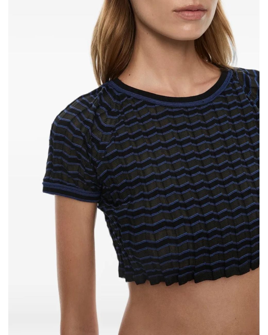 Christopher Esber Black Verano Striped T-Shirt