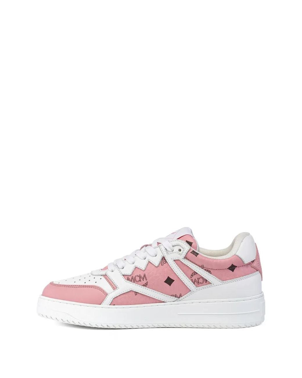 MCM Pink Neo Terrain Visetos Sneakers