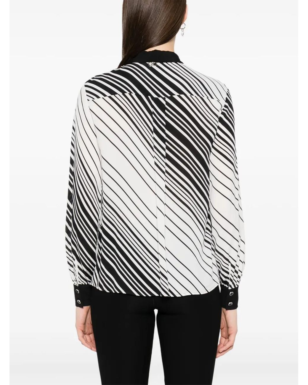 Liu Jo Black Striped Shirt
