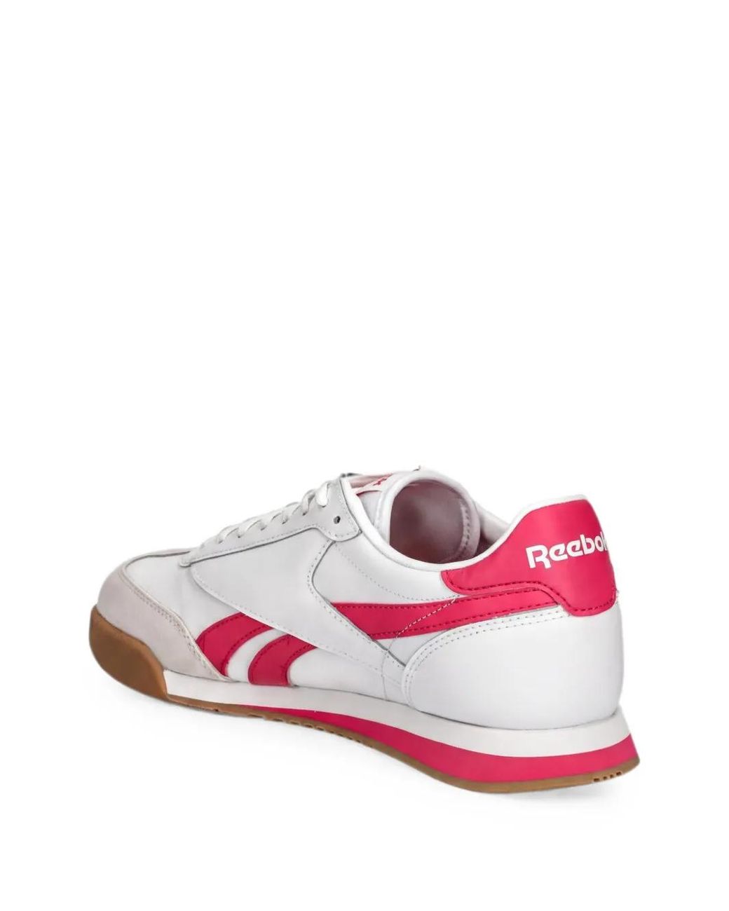 Reebok Pink Suede Striped Sneakers