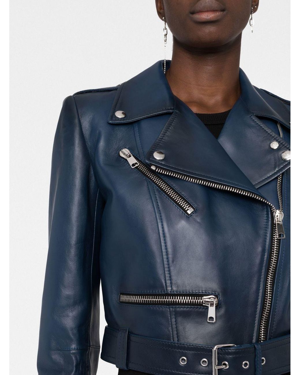 Alexander McQueen Leather Biker Jacket 