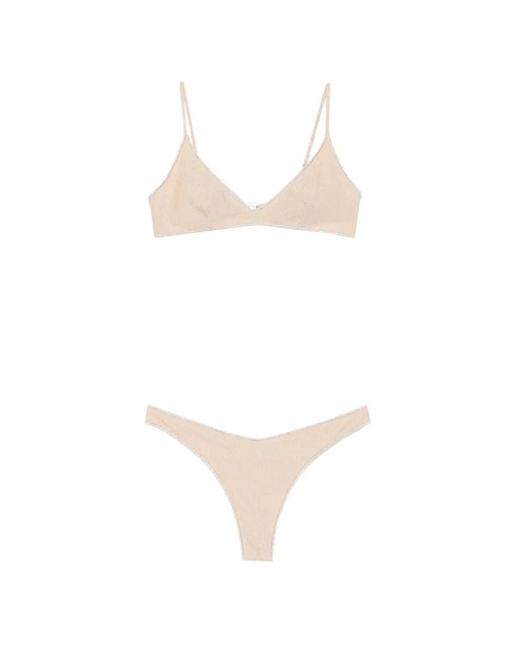 Mc2 Saint Barth White Paloma Overlock Bikini