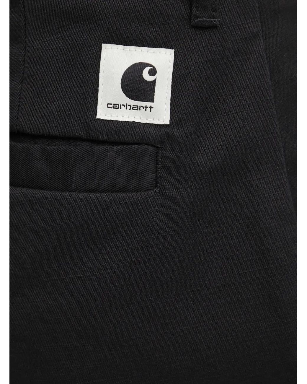 Carhartt Black Logo-Patch Trousers