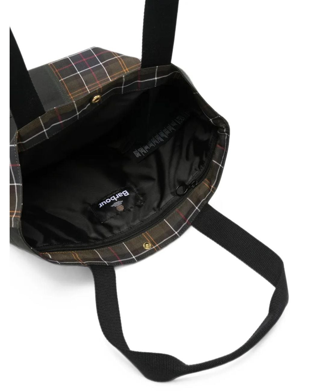 Barbour Black Field Patchwork Tote Bag