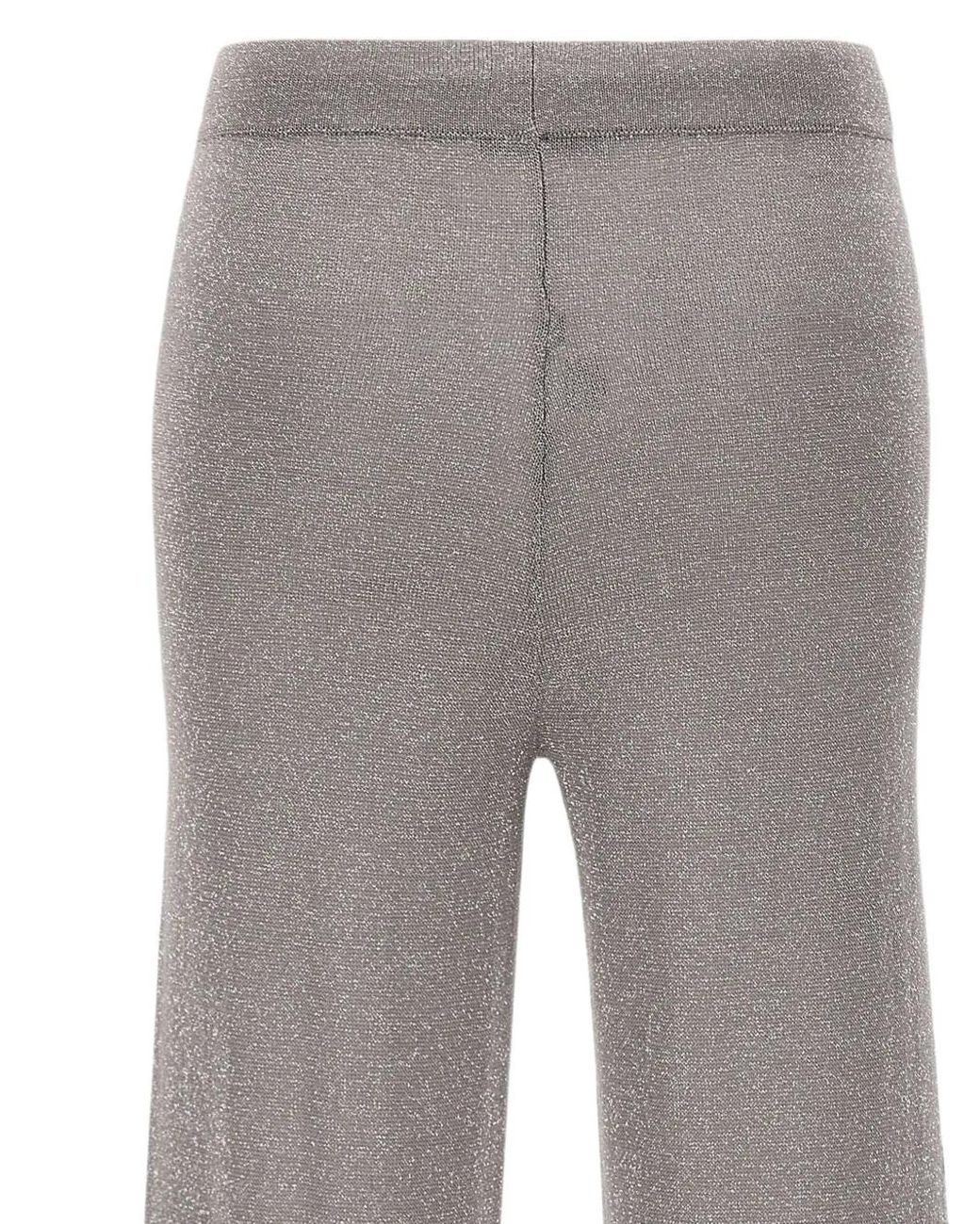 Kangra Gray Drawstring-Waist Knitted Track Pants
