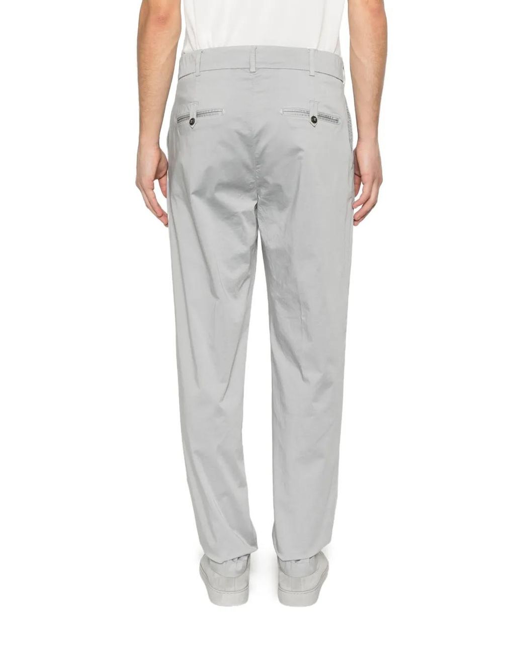 Pantalones Ajustados Con Botones Eleventy de hombre de color White