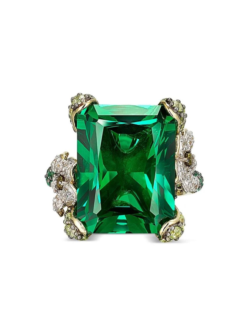 Anabela Chan Green 18Kt Vermeil Emerald Cinderella Gemstone Ring