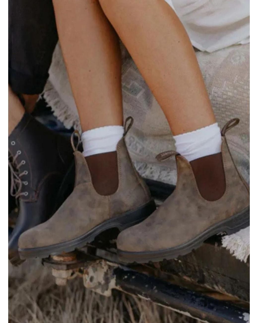 Blundstone Brown Bottines À Empiècements Élastiqués