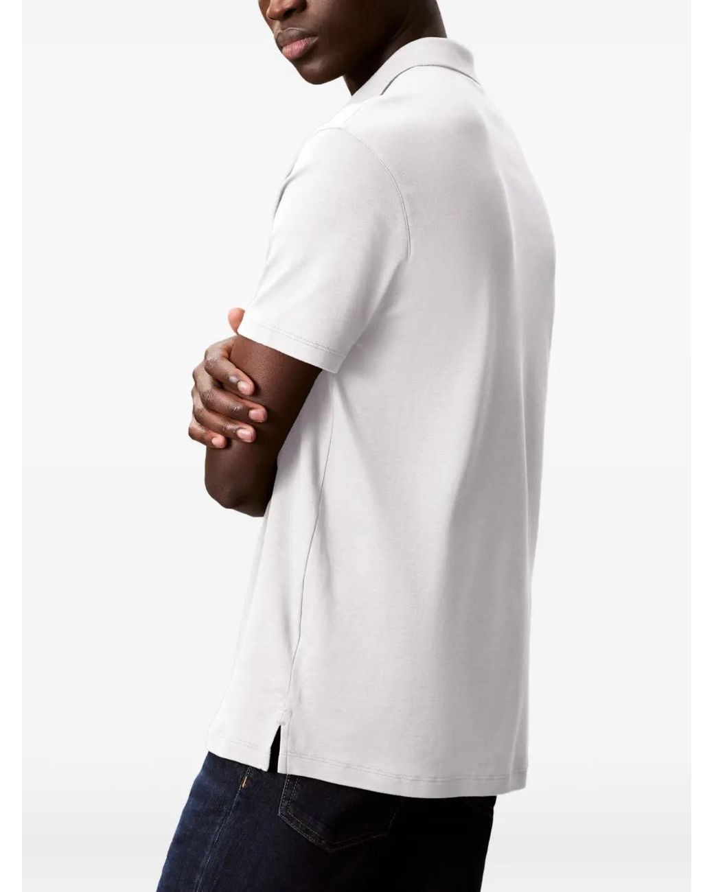Polo Con Botones Calvin Klein de hombre de color White