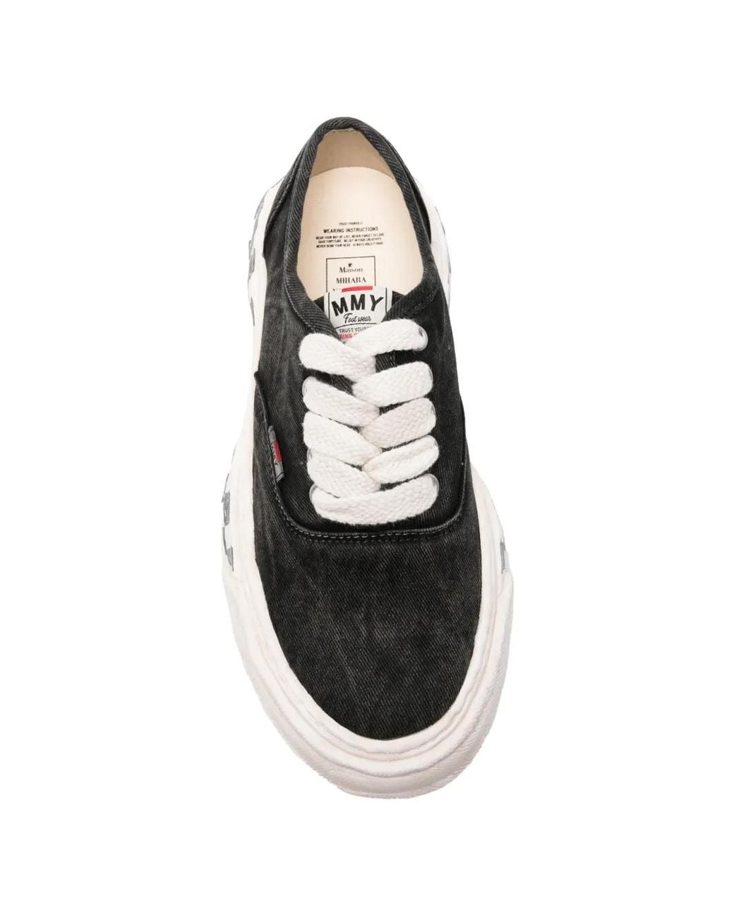 Maison Mihara Yasuhiro White Baker26 Graffiti-Sole Low-Top Sneakers for men