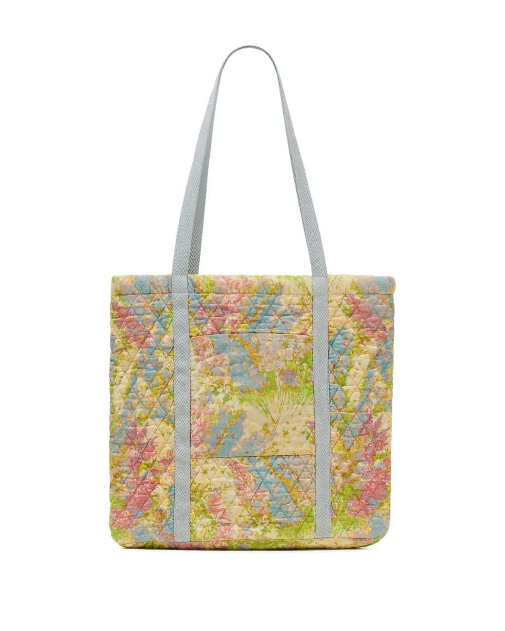 LoveShackFancy Yellow Henderson Floral-Print Shoulder Bag