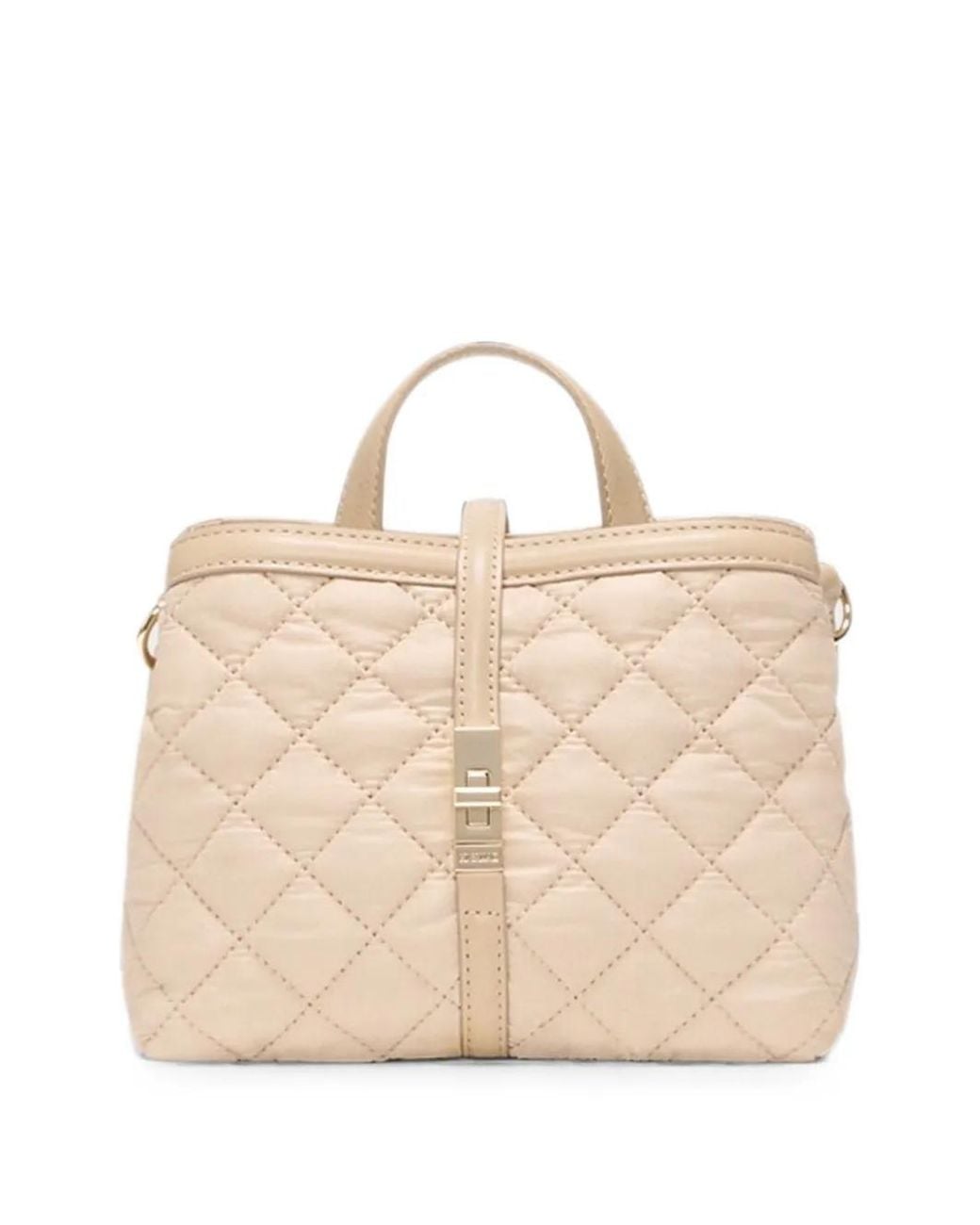 MZ Wallace Natural Mini Astor Quilted Tote Bag