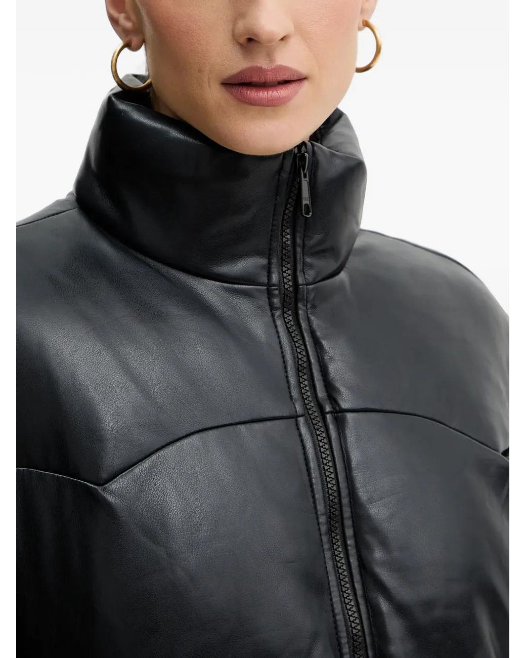 Levi's Black Noe Western Zip-Up Puffer Jacket