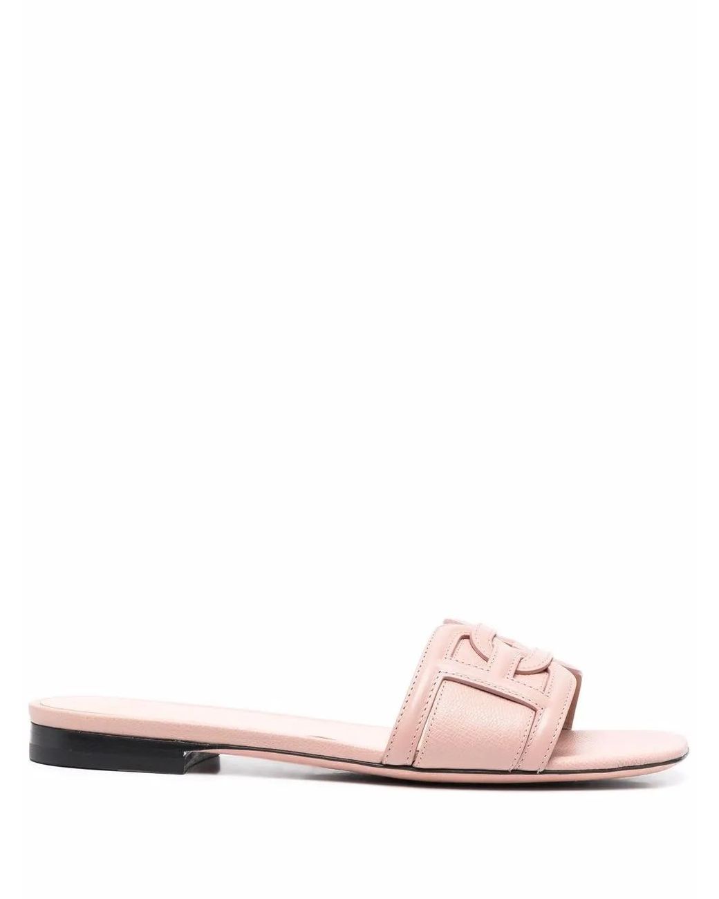 Bally Pink Sandalen Mit Logo