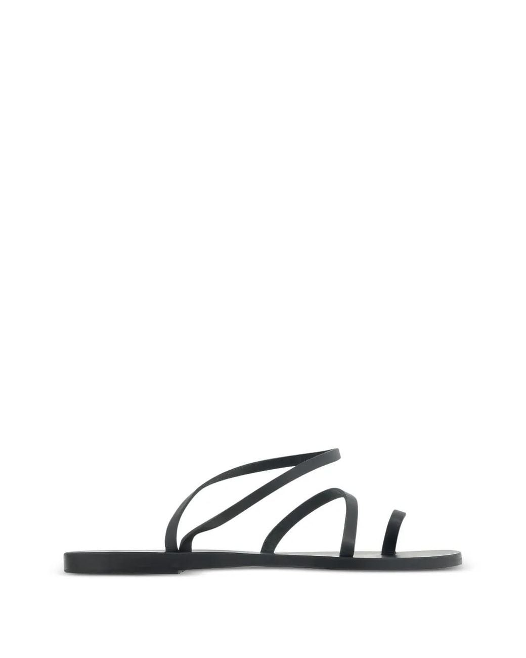 Ancient Greek Sandals Black Open-Toe Sandals