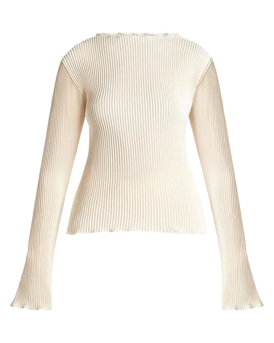 L'idée Natural Plissé Top