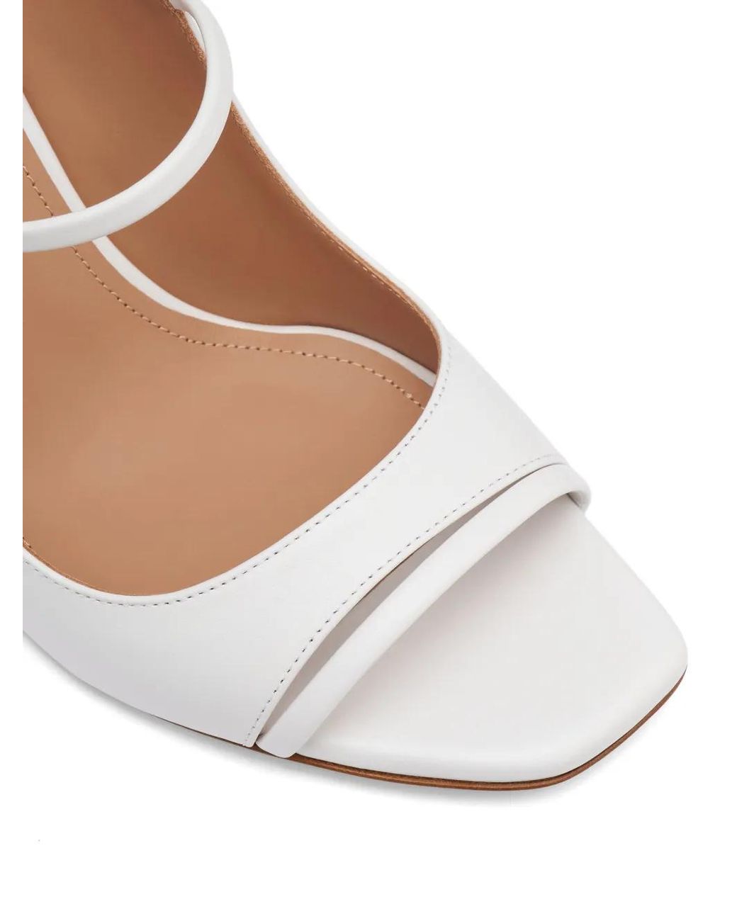 Malone Souliers White Rania Buckle-Fastening Mules