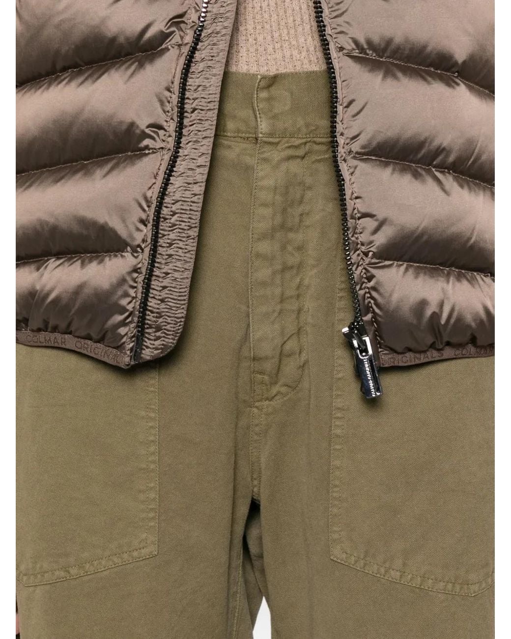 Nili Lotan Green Patch-Pocket Jeans