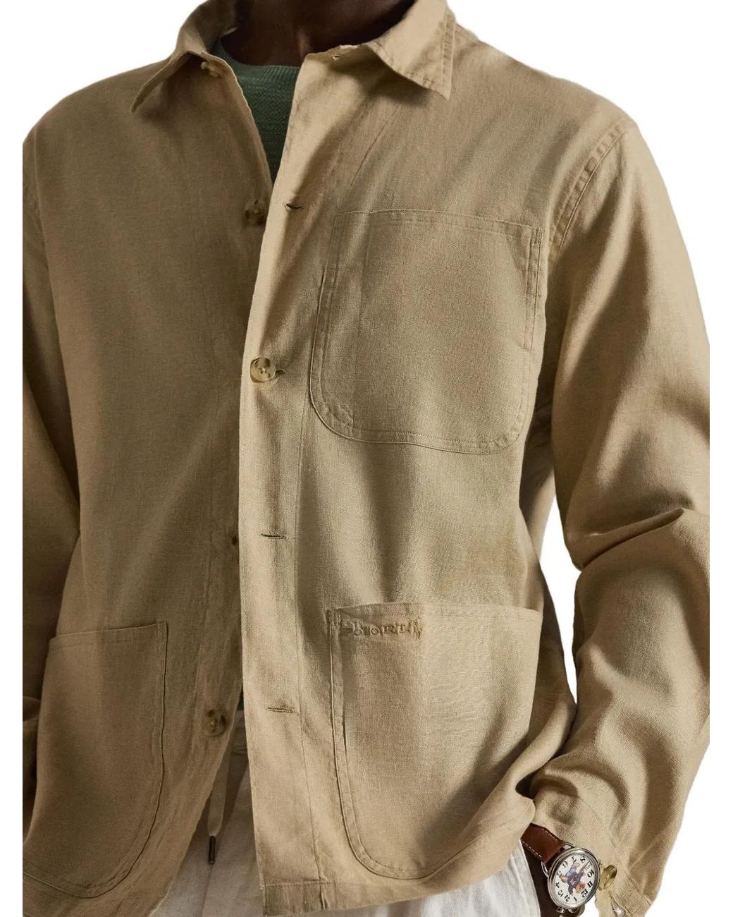 Polo Ralph Lauren Natural Barton Buttoned Overshirt for men