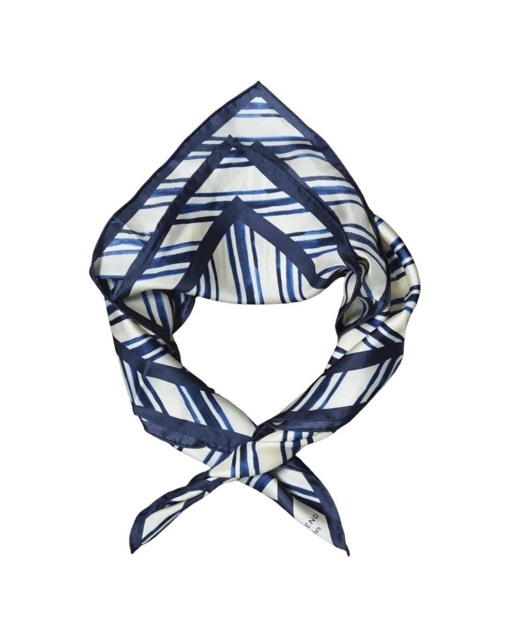 Weekend by Maxmara Blue Foulard En Soie À Rayures