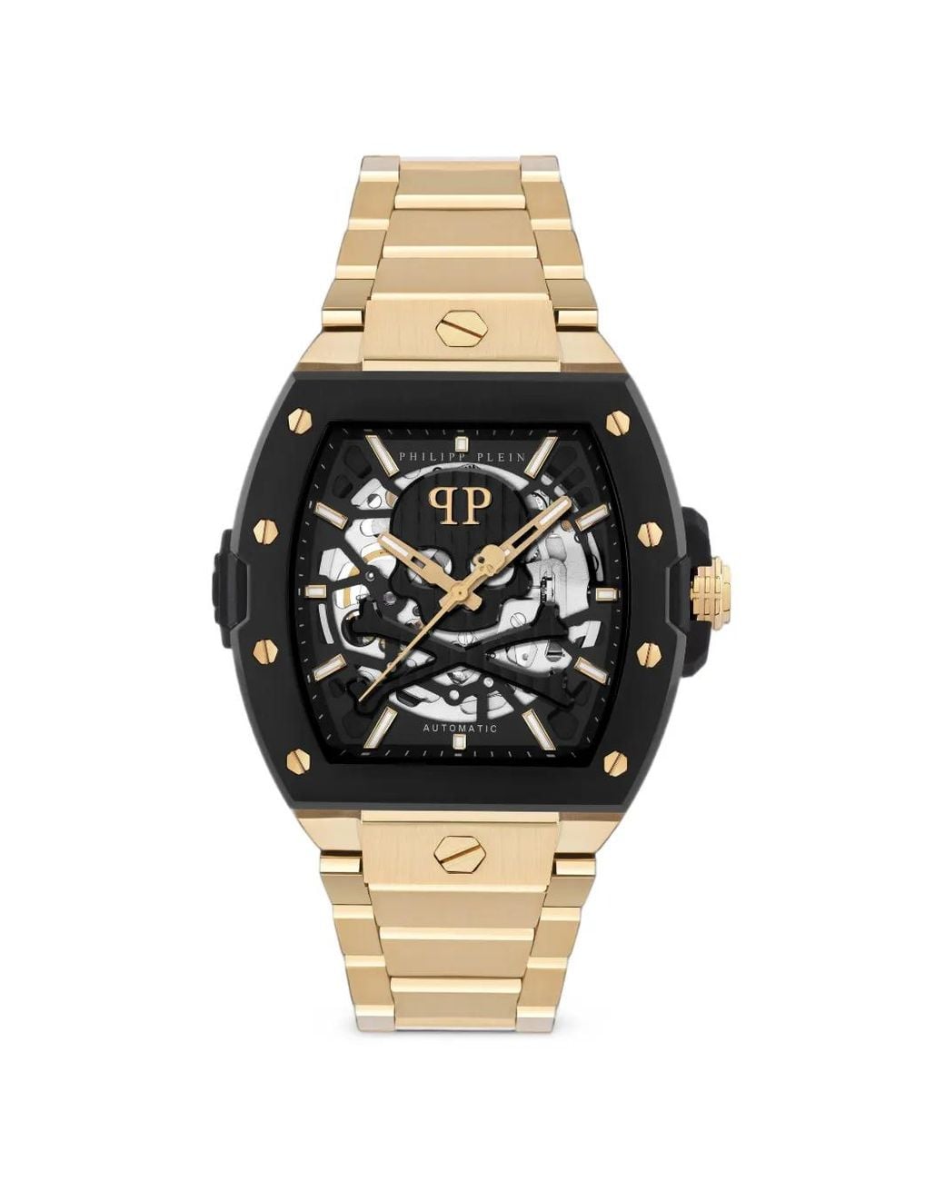 Philipp Plein Black The $Keleton 2.0 44Mm Watch for men