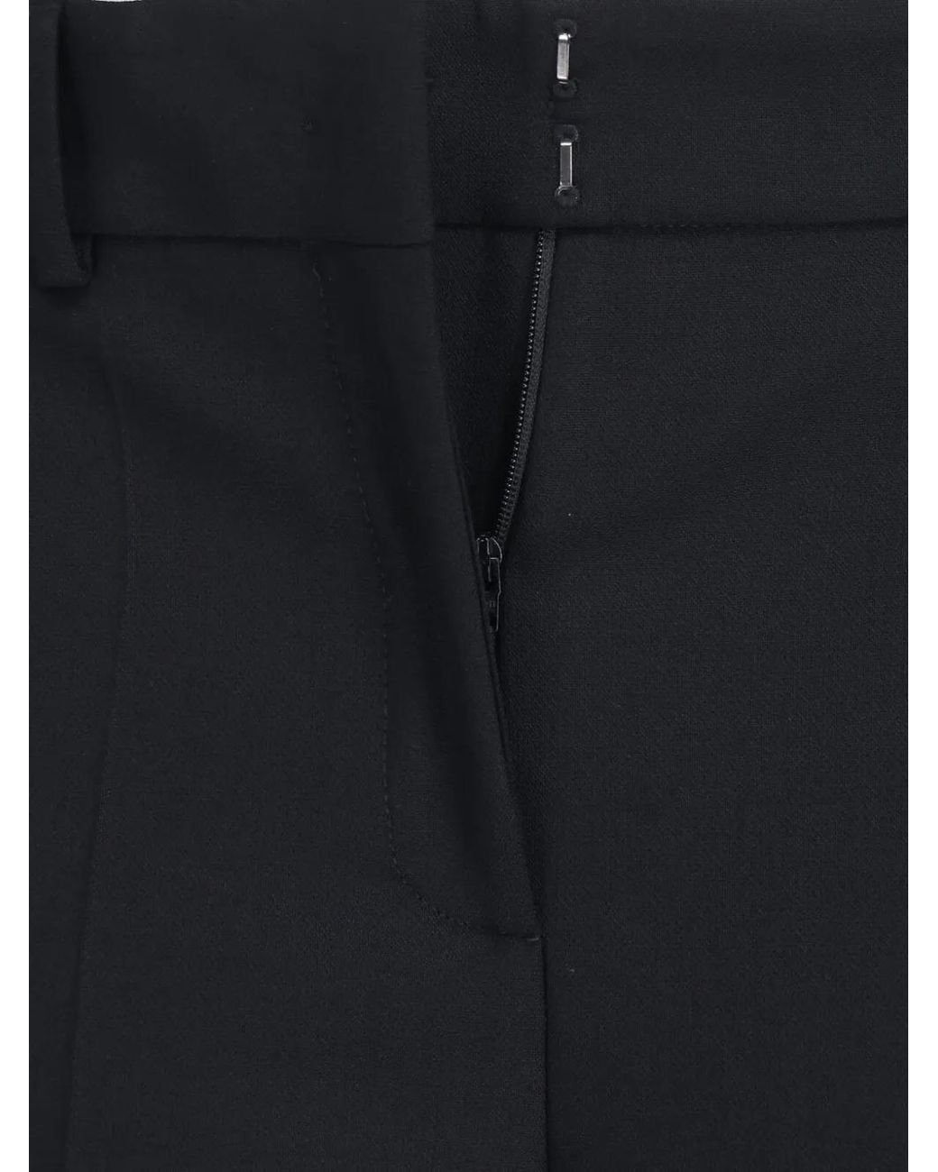 Incotex Black Pressed-Crease Turned-Up-Hem Trousers