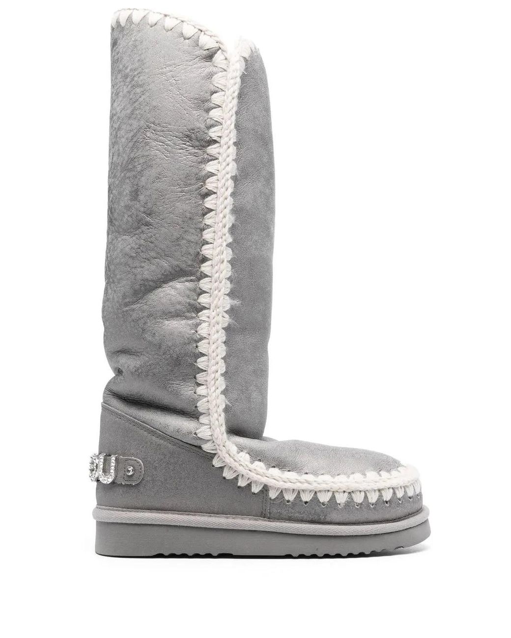 Mou Gray 40 Knee-Length Boots