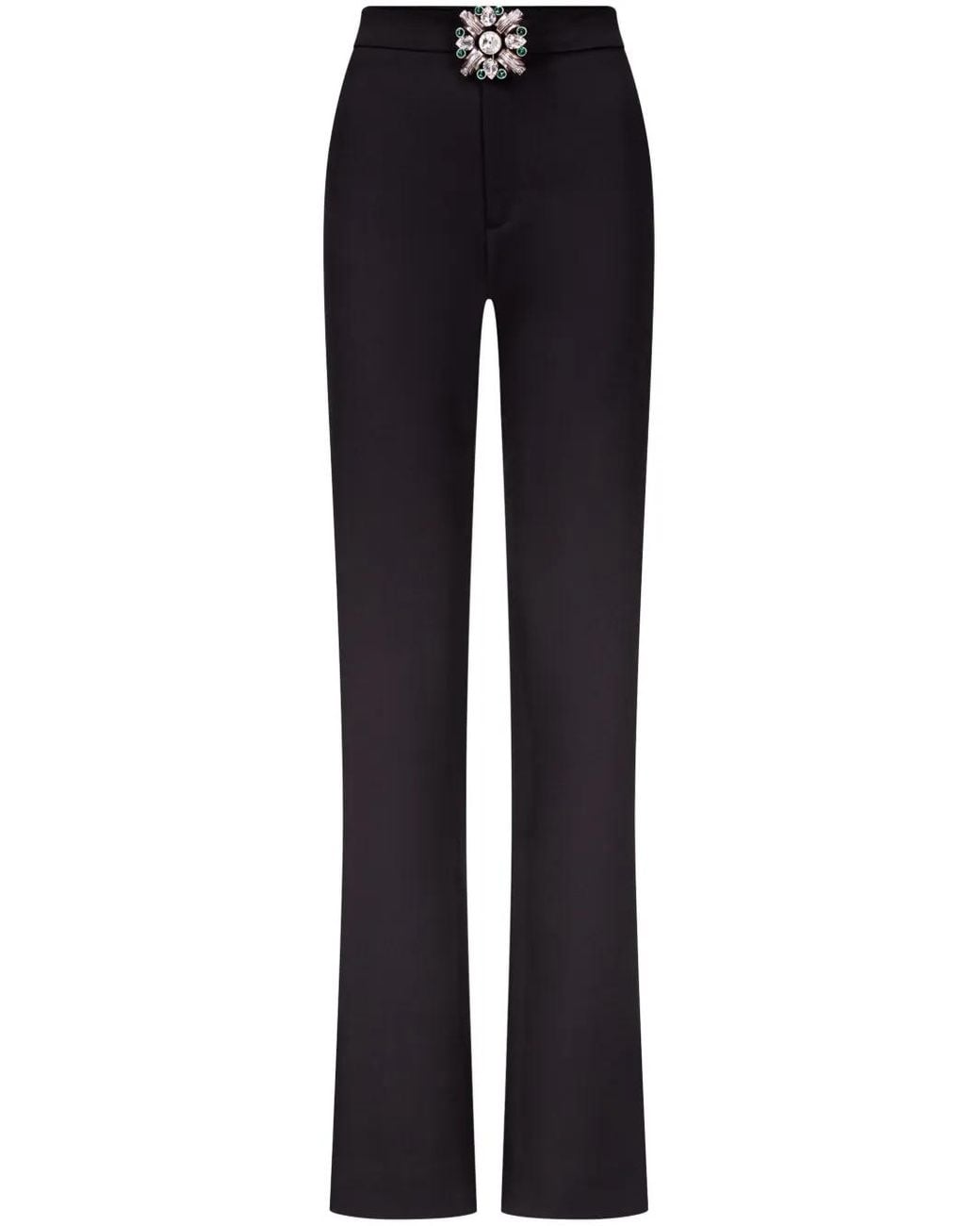 Area Blue Crystal Brooch Trousers
