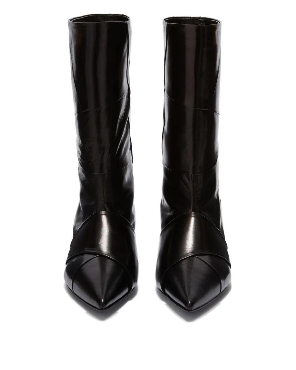 Jil Sander Black Leather Ankle Boots