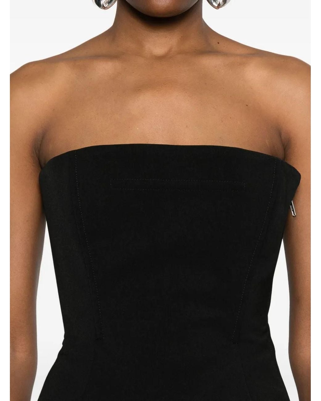 Jean Paul Gaultier Black Strapless Bodice Top