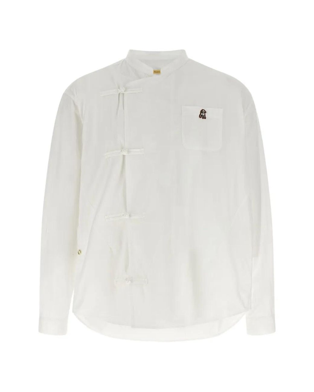 Undercover White Shepherd Pankou-Closure Shirt for men