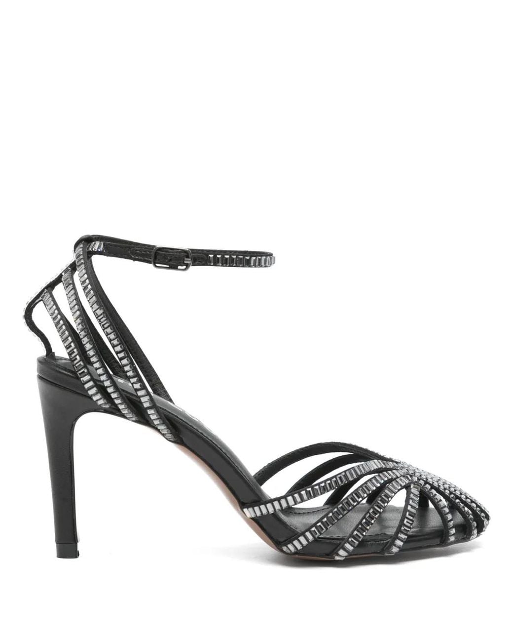 Bibi Lou Metallic 85Mm Crystal-Embellished Pumps