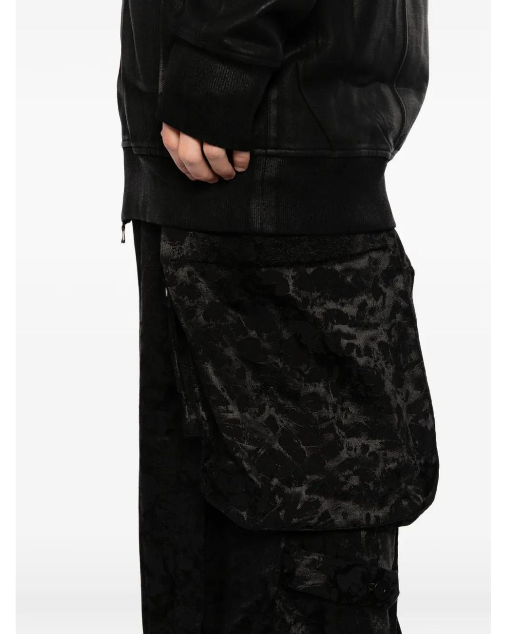 Julius Black Gas Mask Trousers for men