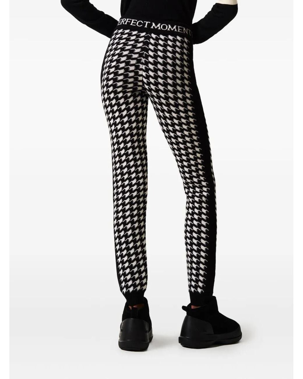 Perfect Moment Black Houndstooth Legging