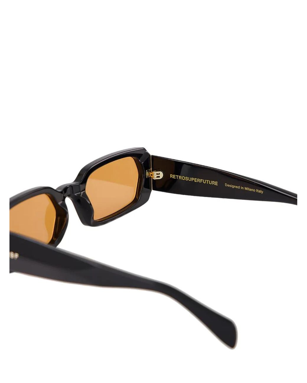 Retrosuperfuture Black L'Altro Geometric-Frame Sunglasses