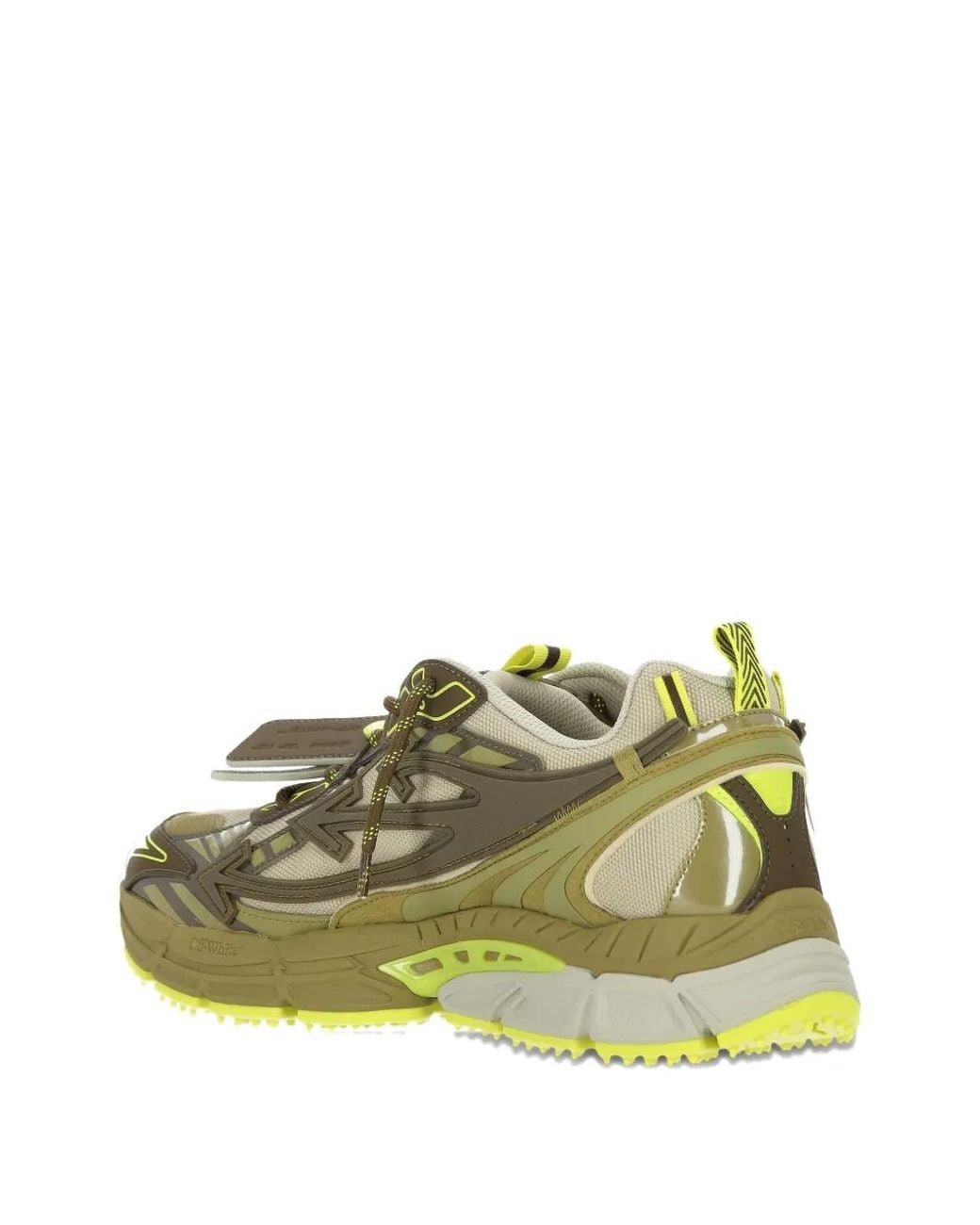 Off-White c/o Virgil Abloh Green Logo-Detail Sneakers for men