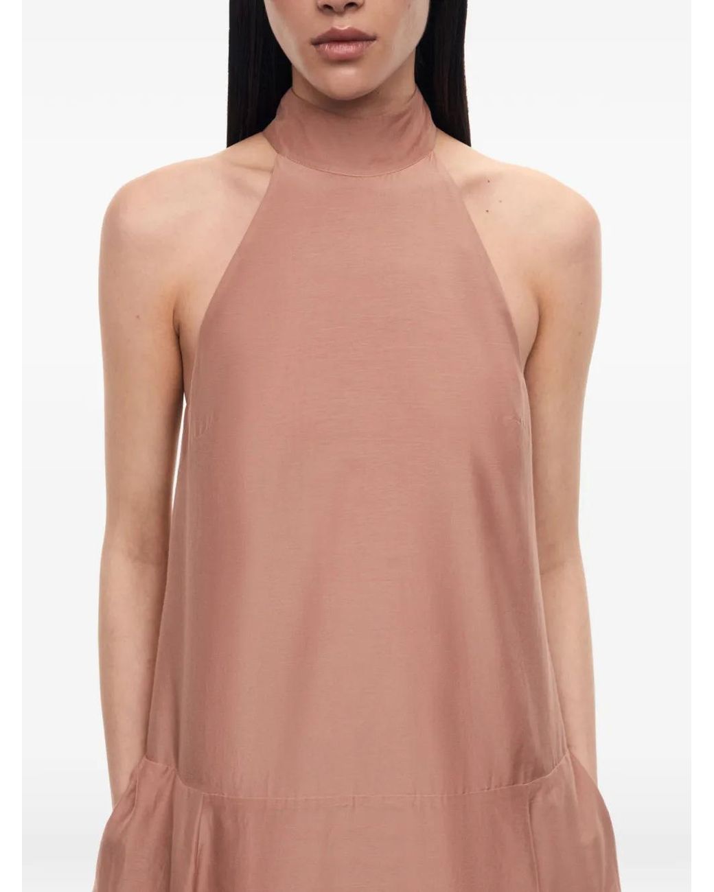 12 STOREEZ Pink Dahlia Halterneck Dress