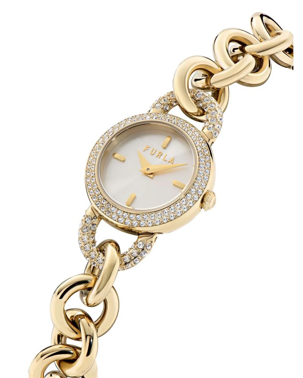 Furla Metallic Crystals 30Mm Watch