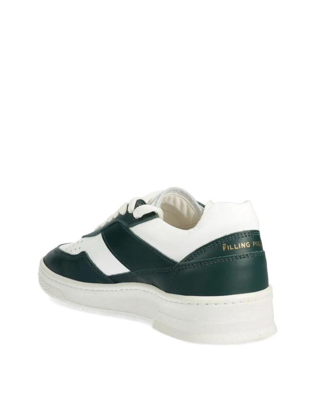Filling Pieces Green Ace Leather Low-Top Sneakers